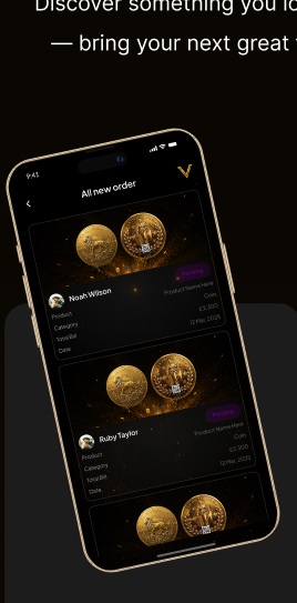 Marketplace listing screen in the VaultMint app on iPhone