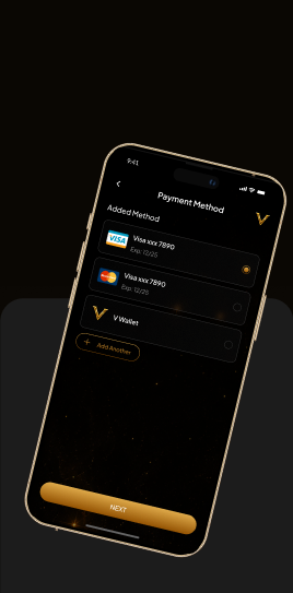 Wallet security screen in the VaultMint app on iPhone